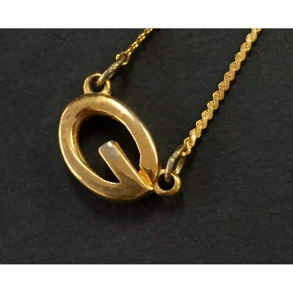 Givenchy classic G logo gold necklace